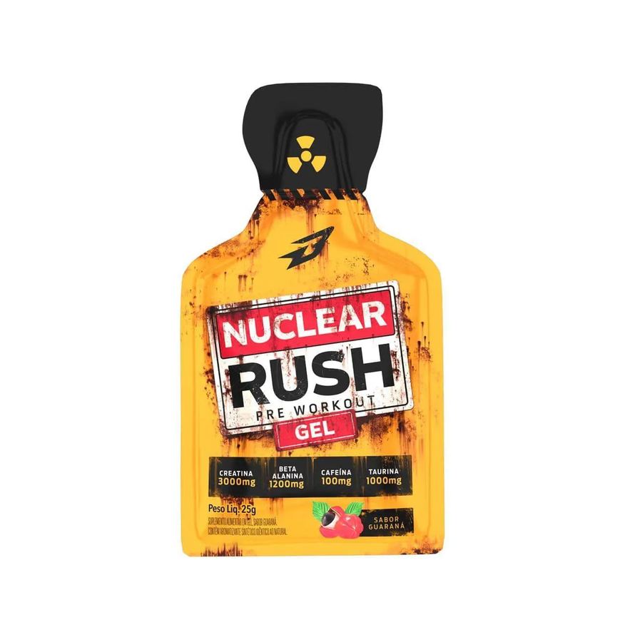 Body Action Pré-Treino em Gel Nuclear Rush Guaraná Sachê 25g