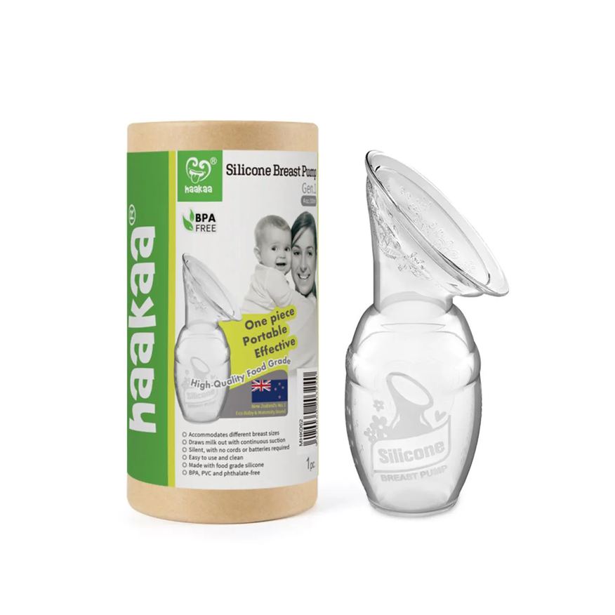 Haakaa Bomba de Tirar Leite Manual 100% Silicone 100ml