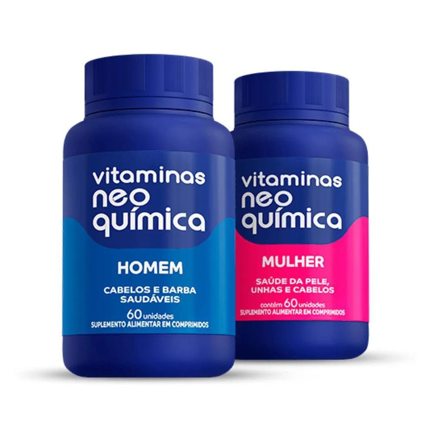 Hypera Kit Polivitamínico Neo Química Homem + Mulher 60 cápsulas
