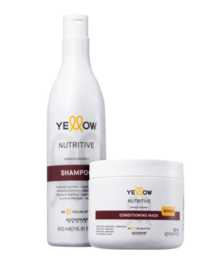 Yellow Kit Nutritive Shampoo 500ml e Máscara 500ml