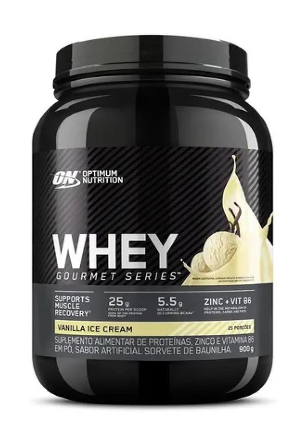 Optimum Nutrition Whey Protein 100% On Gourmet Vanilla Ice Cream 900g