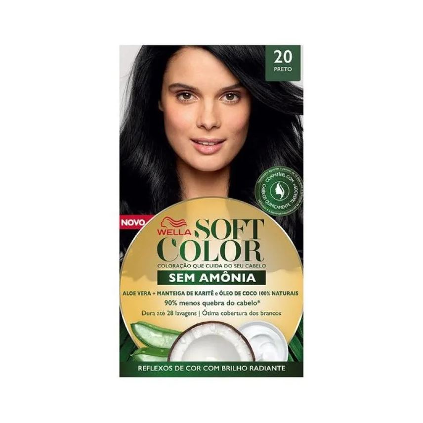 Soft Color Tinta de Cabelo Preto 20 35g
