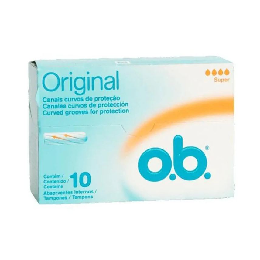 O.b. Absorvente Original Super 10 Unidades