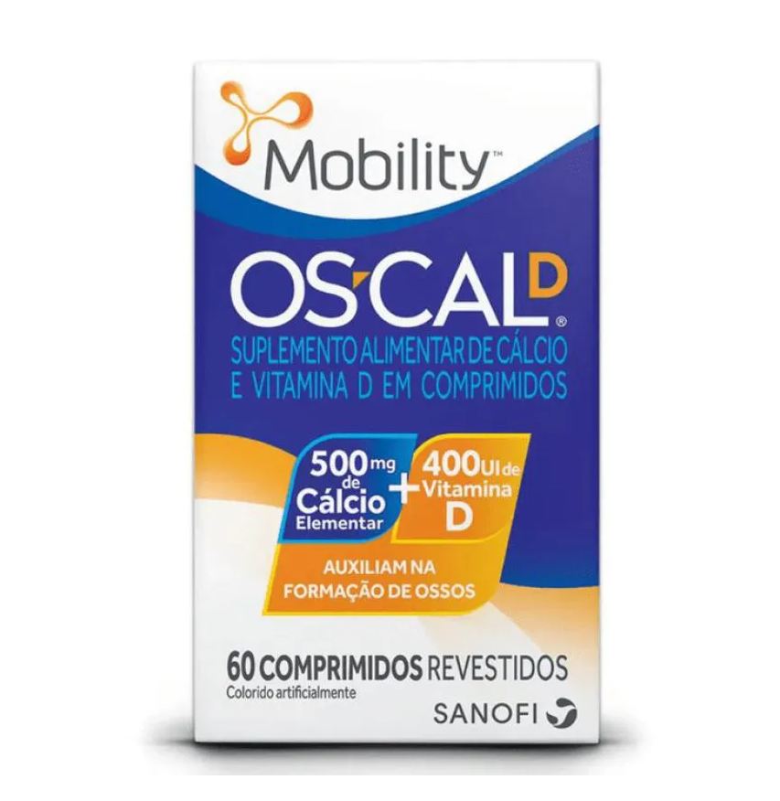 Sanofi Aventis Mobility Os-cal D 500mg + 400ui 60 Comprimidos
