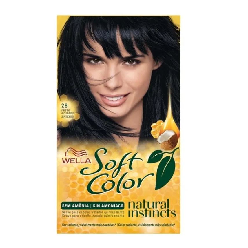 Procter Wella Tinta Soft Color 28 Preto Azulado 35g