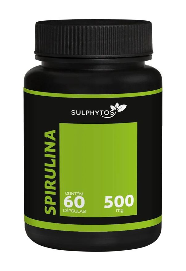 Sulphytos Spirulina 500mg - 60 Cápsulas