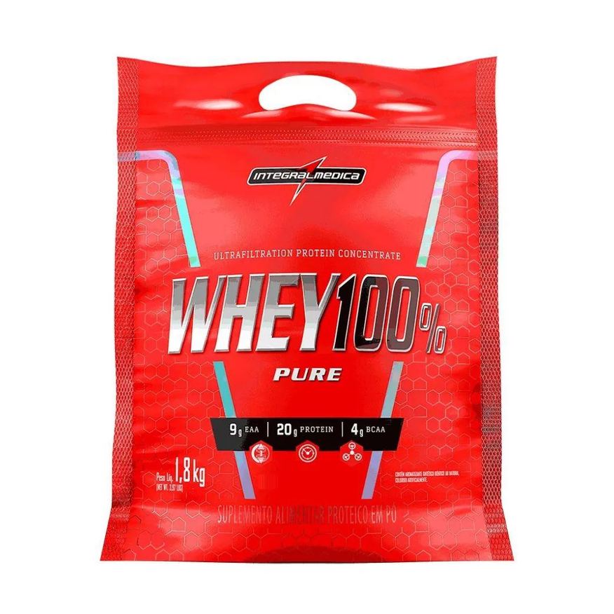 Integralmédica Whey 100% Pure Refil (1,8kg) - Sabor: Cookies And Cream