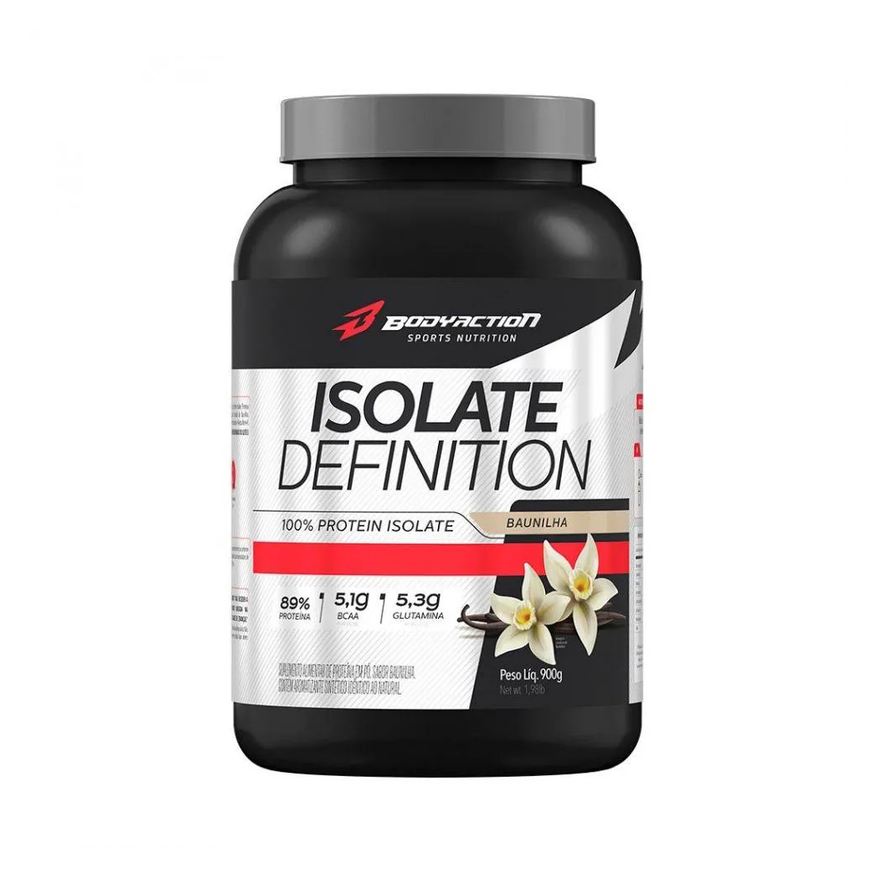 Body Action Proteína Isolada em Pó Isolate Definition Baunilha 900g
