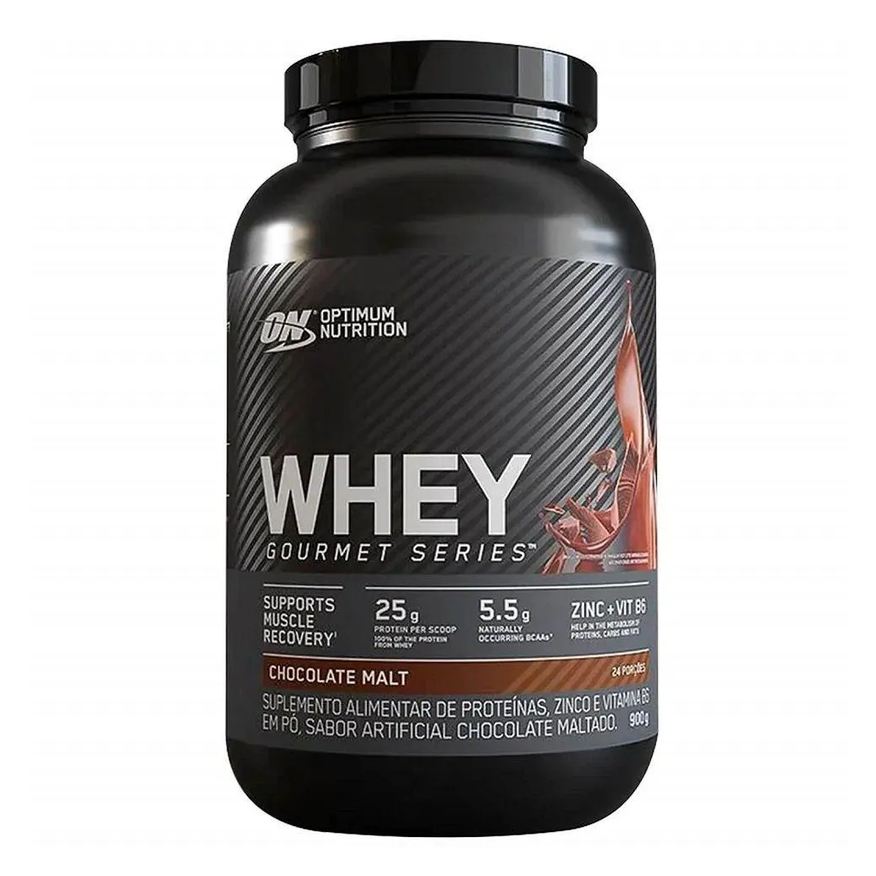 Optimum Nutrition On Whey Gourmet Series (900g) - Sabor: Chocolate Maltado