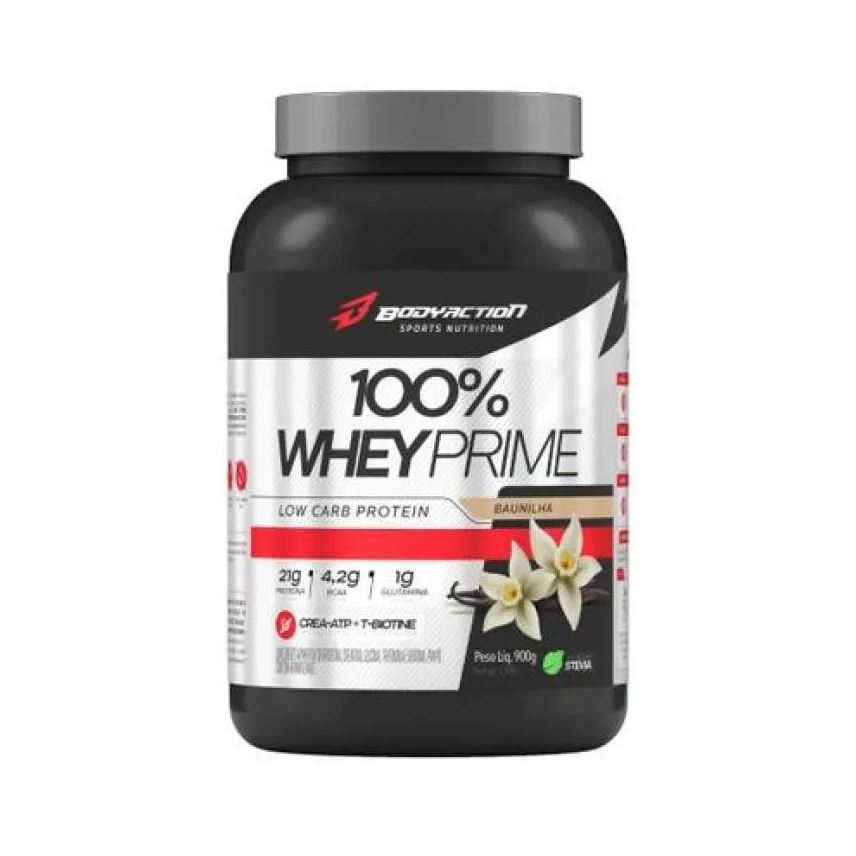 Body Action Whey Protein 100% Whey Prime Baunilha 900g
