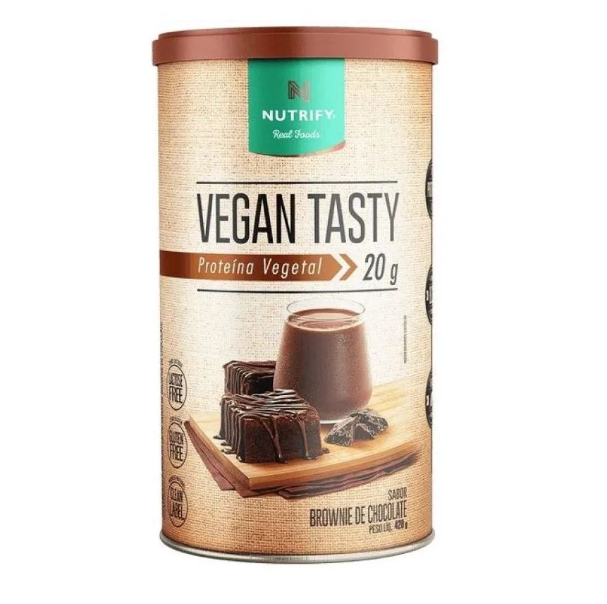 Nutrify Proteína Vegetal em Pó Vegan Tasty Brownie de Chocolate 420g