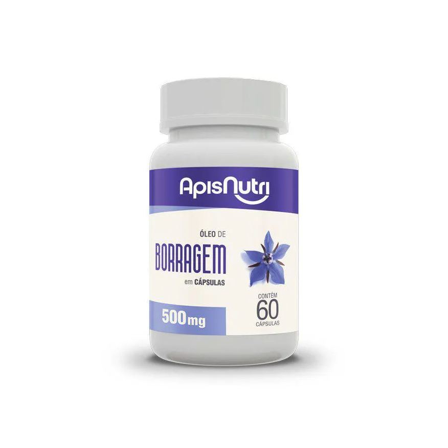 Apisnutri Óleo de Borragem 500mg (60 Cápsulas) - Padrão: Único