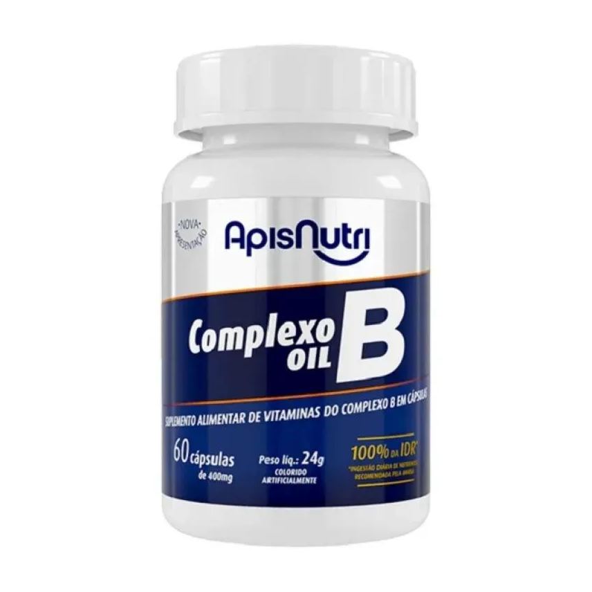 Apisnutri Complexo B Oil - 400mg (60 Cápsulas) - Padrão: Único