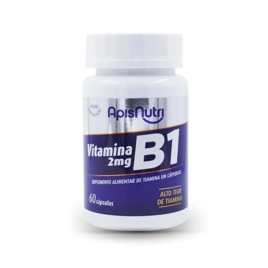 Apisnutri Vitamina B1 - 280mg (60 Cápsulas) - Padrão: Único