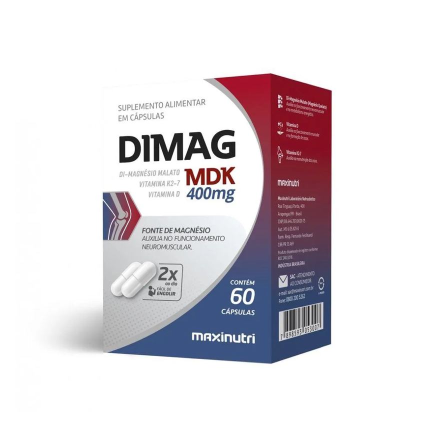 Maxinutri Dimag Mdk 400mg (60 Cápsulas) - Padrão: Único