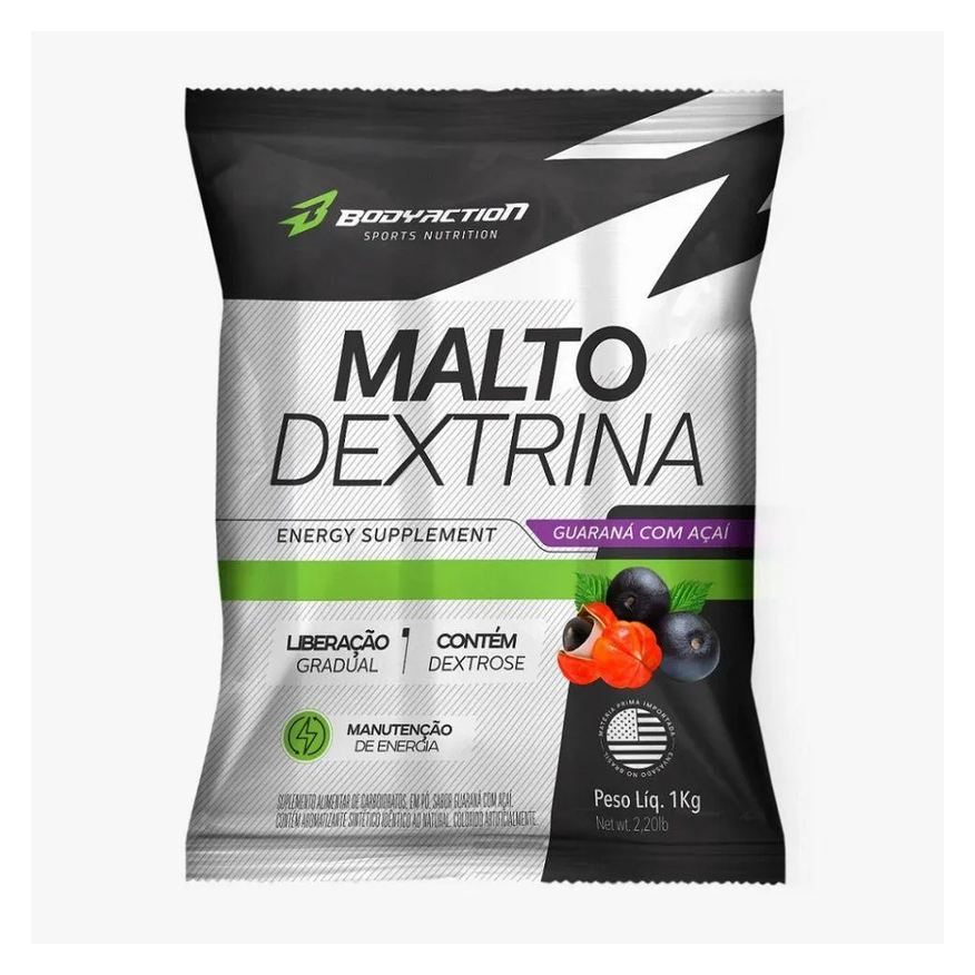 Body Action Maltodextrina Malto Dextrin Guaraná com Açaí 1kg