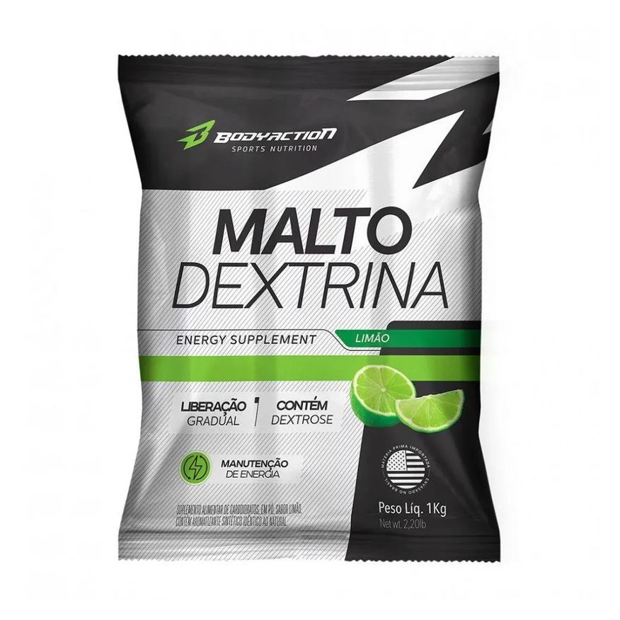 Body Action Maltodextrina Malto Dextrin Limão 1kg