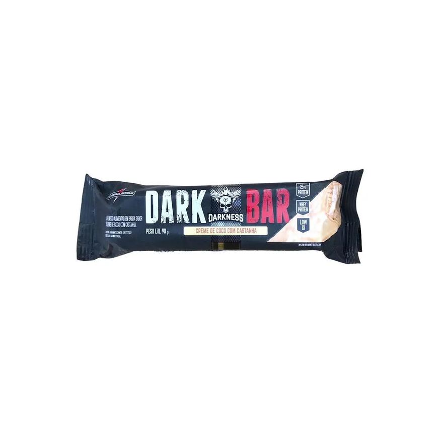 Darkness Barra de Proteína Integralmédica Dark Bar Creme de Coco com Castanha 90g 8 unidades