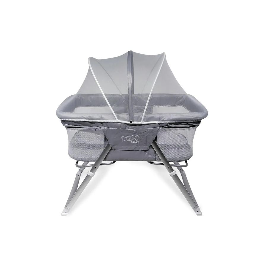 Maxi Baby Berço Moisés Portátil com Balanço Comfy 9Kgs Cinza - Maxibaby