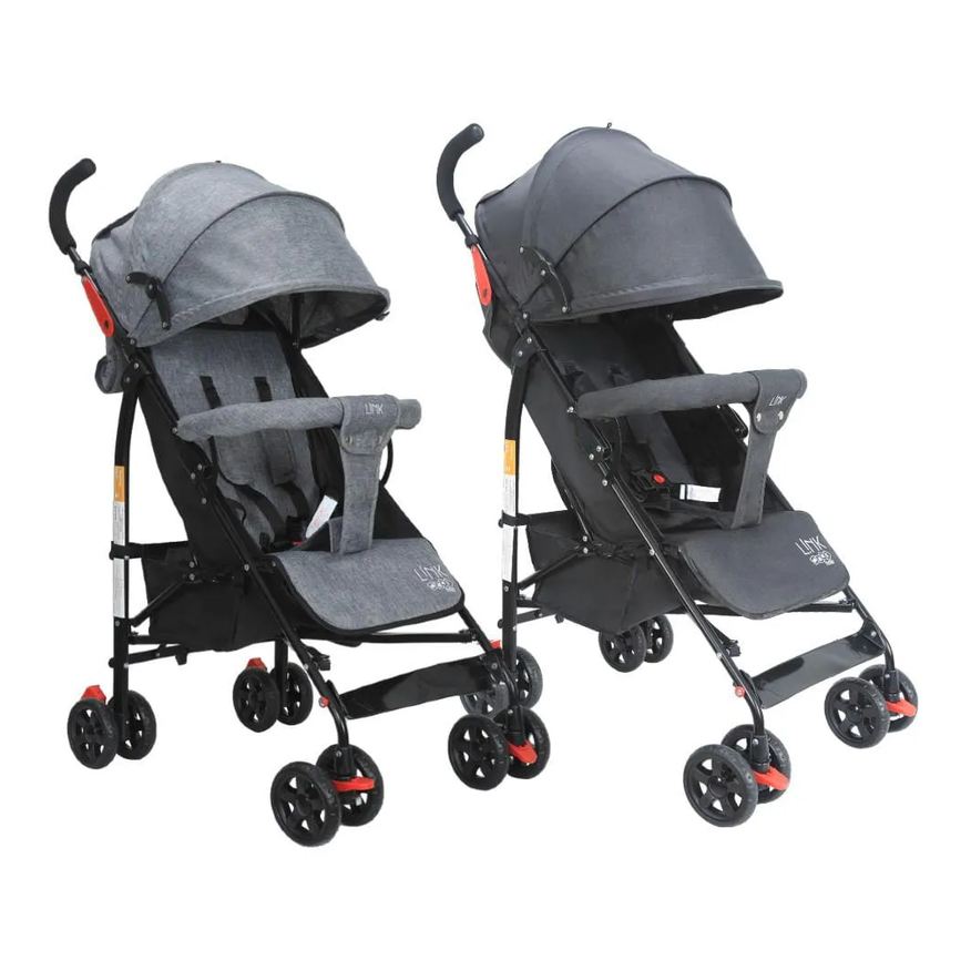 Maxi Baby Carrinho de Bebê Guarda Chuva Link Até 15Kgs Preto