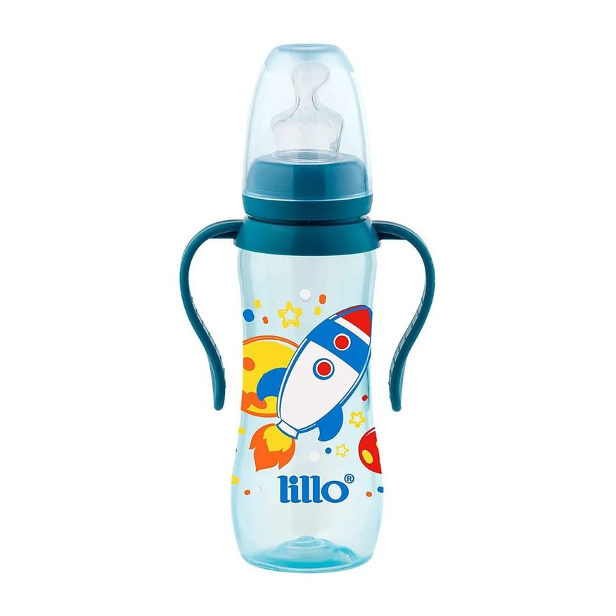 Lillo Mamadeira com Alça Acinturada Sonho 240ml Azul