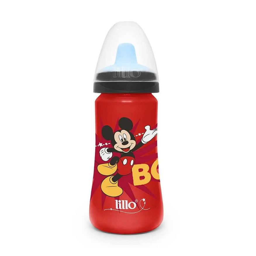 Lillo Copo Colors Bico de Silicone Disney Mickey Vermelho