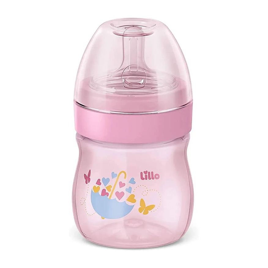 Lillo Mamadeira Super Evolution Primeiros Passos 150ml Rosa