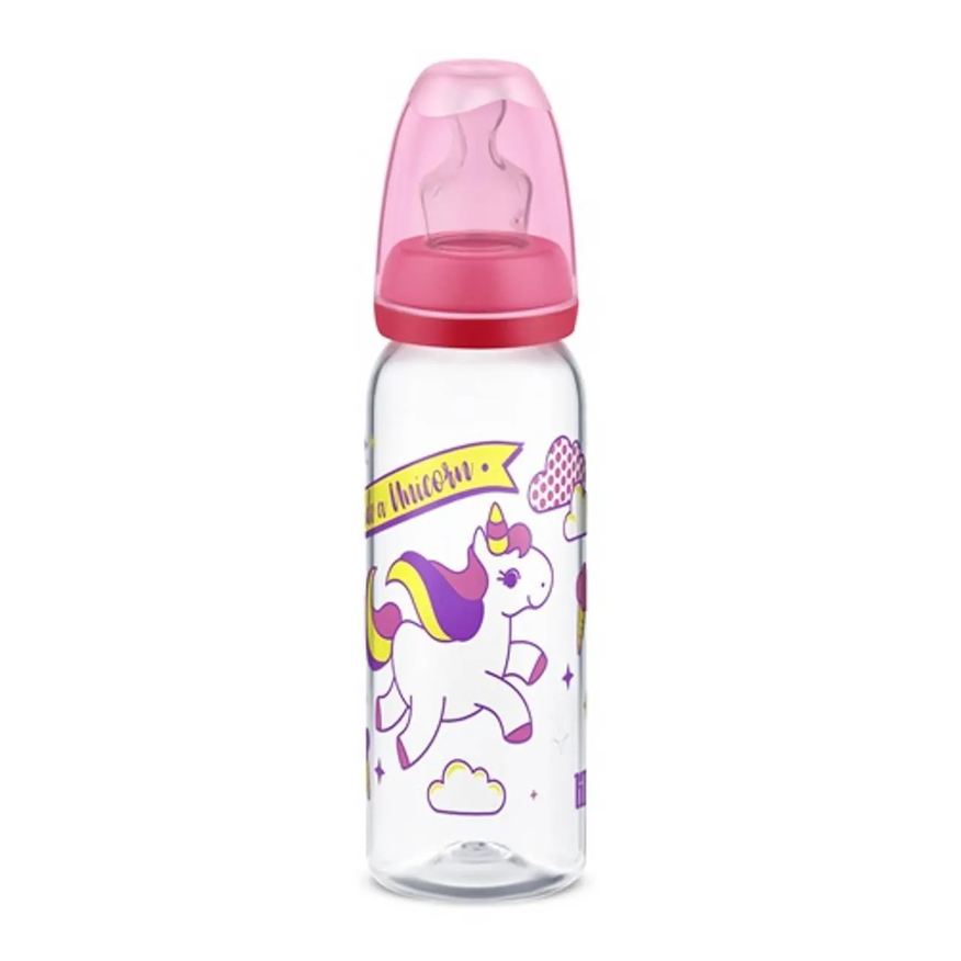 Lillo Mamadeira Magia Bico de Silicone 240ml 6M+ Rosa