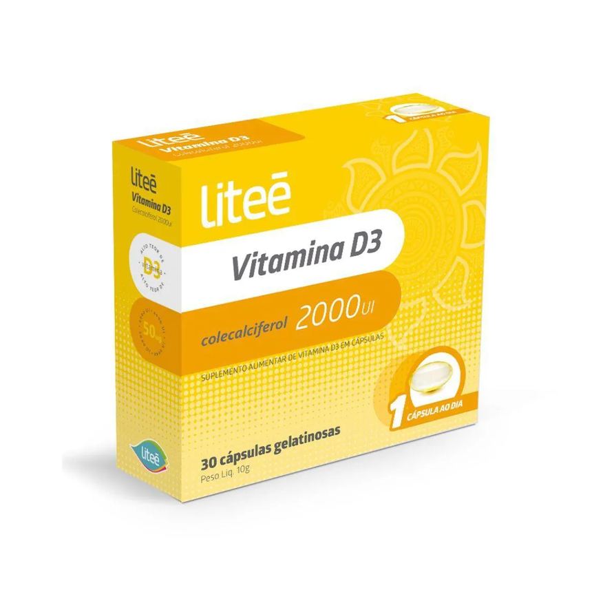 Litee Vitamina D3 Liteé 2000ui - 30 cápsulas Gelatinosas