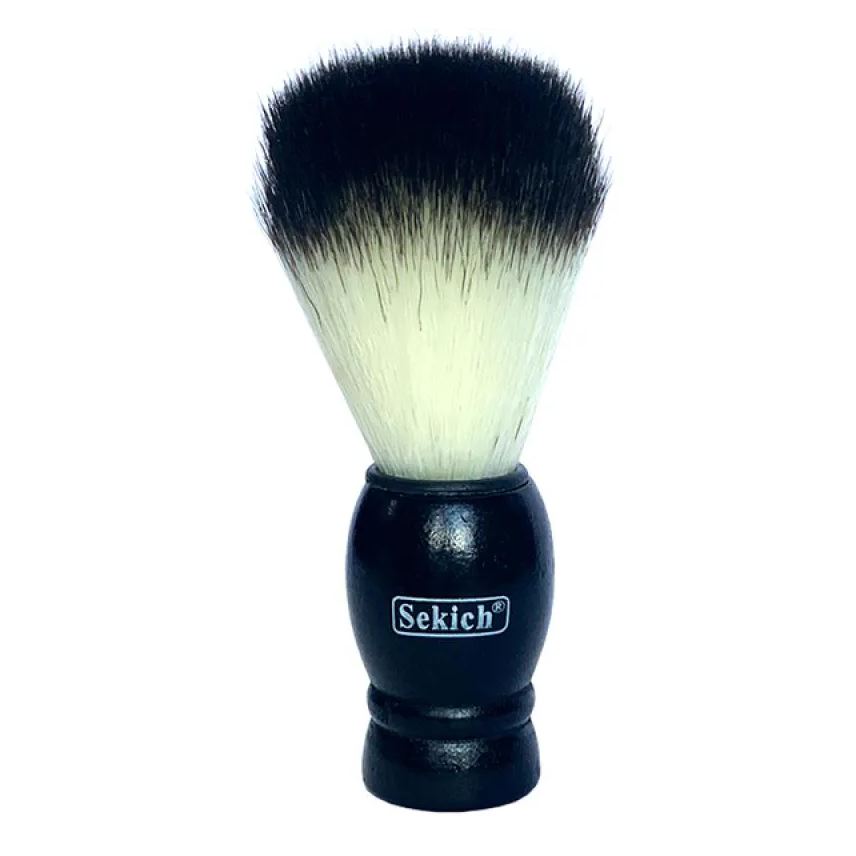 Sekich Pincel de Barba Cerdas Naturais Gold 739k Preto