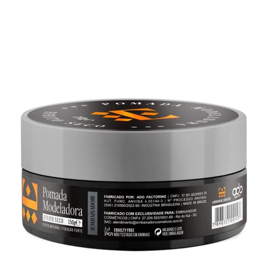 para Pomada Cabelo Efeito Seco Embaixador 150g