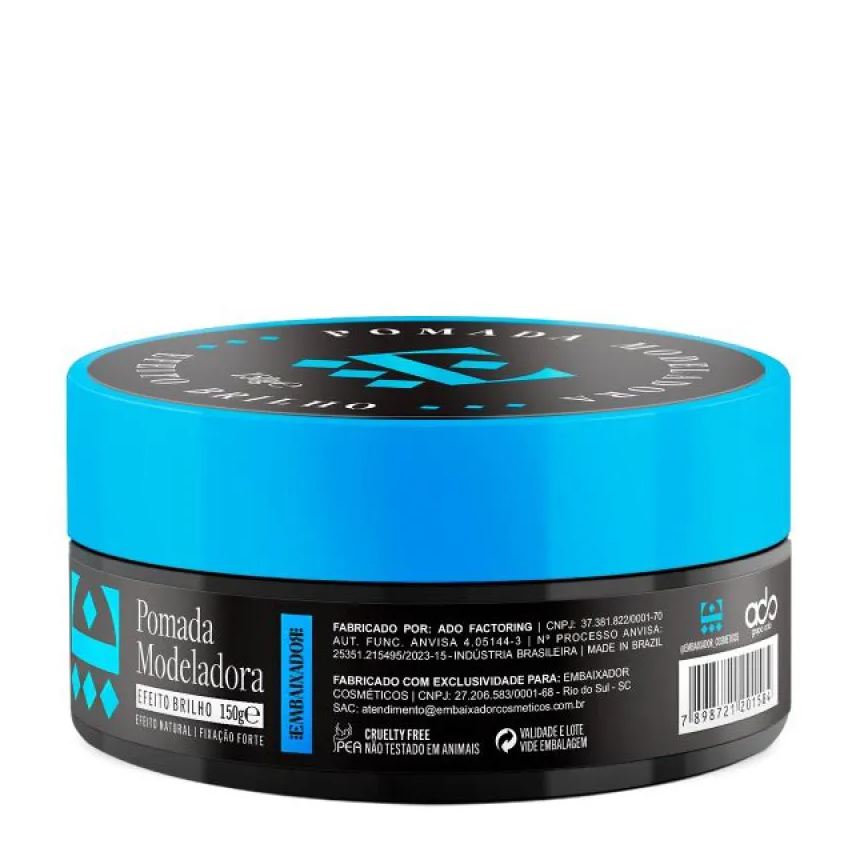 para Pomada Cabelo Efeito Brilho Embaixador 150g
