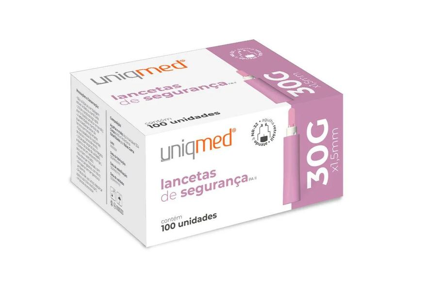 Uniqmed Auto Lanceta de Segurança Automática 30g X 1,5mm