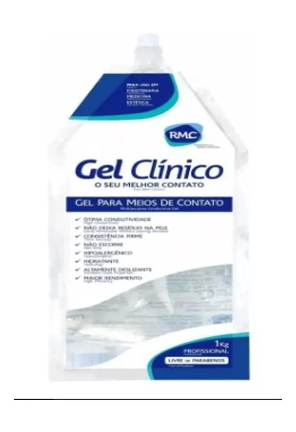 Rmc Gel Clinico Contato Condutor Ultrassom Incolor Bag 1kg