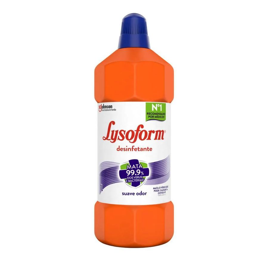 Bruto Desinfetante Lysoform Uso Geral Suave Odor 1l