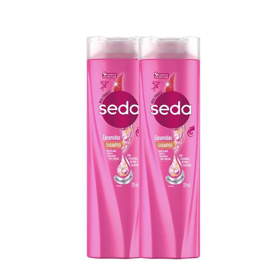 Seda Kit 2 Shampoos Cocriações Ceramidas 325ml