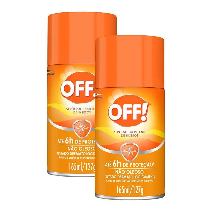 Kit 2 Repelente de Insetos Off! Aerossol 165ml