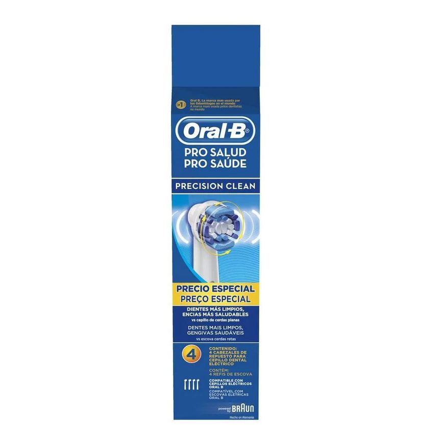 Oral-B Escova Elétrica Vitality D12 220v + Refil Oral-B Precision Clean com 4 unidades