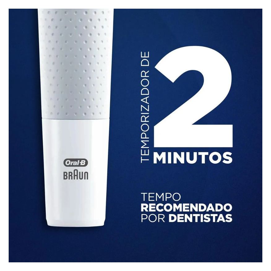 Oral-B Escova Elétrica Vitality D12 220v + Refil Oral-B Precision Clean com 4 unidades