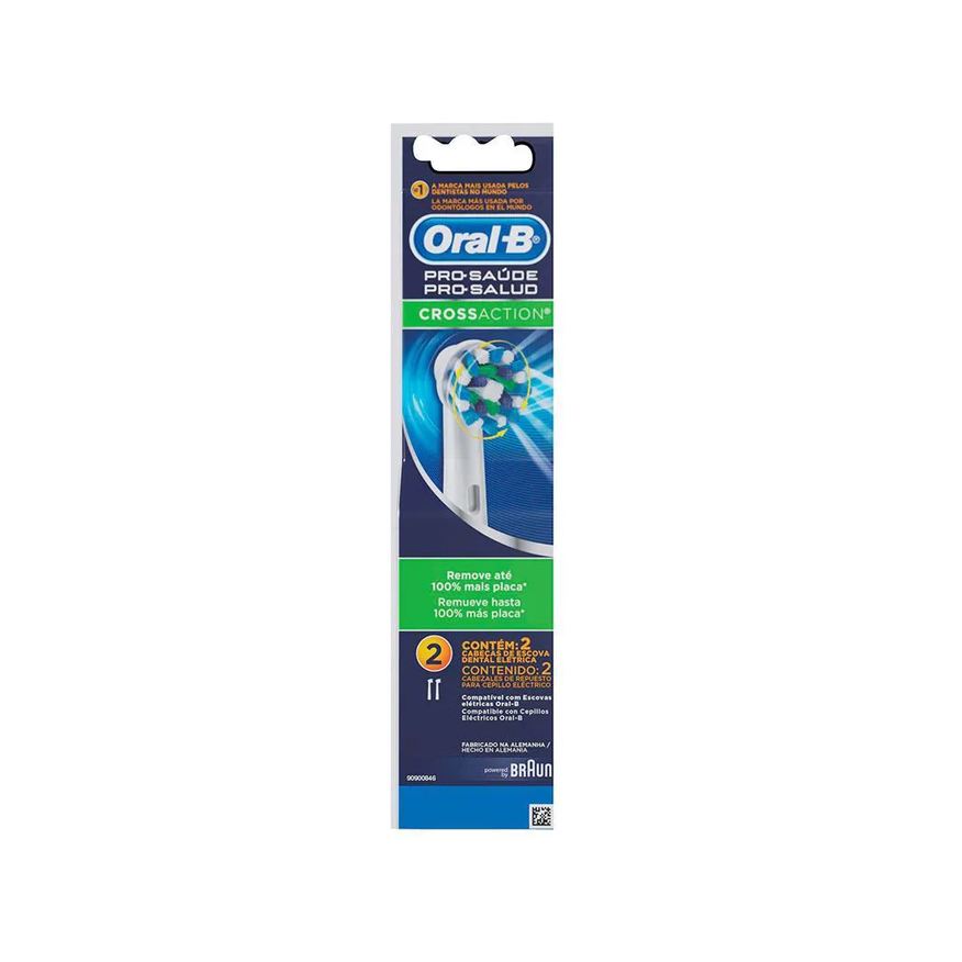 Oral-B Kit Escova Elétrica Vitality D12 110v + Refil Cross Action - 2 unidades