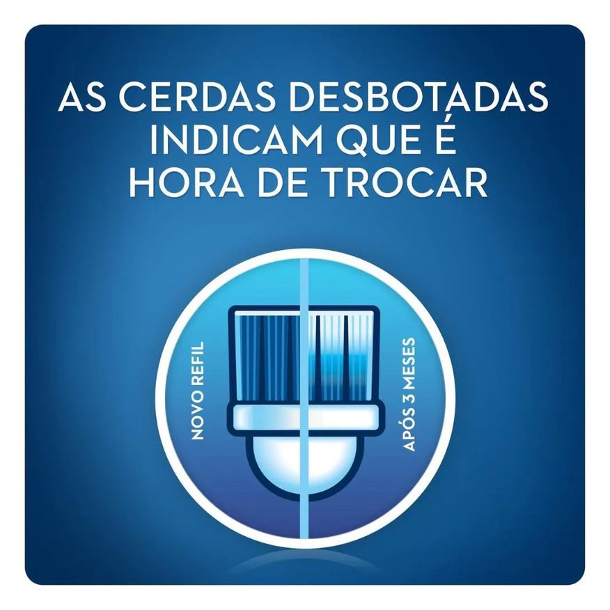 Oral-B Kit Escova Elétrica Vitality D12 110v + Refil Cross Action - 2 unidades