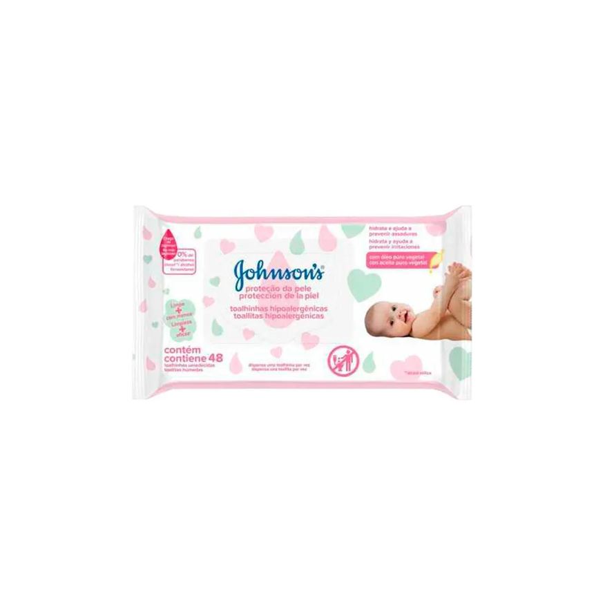 Johnson's Baby Lenço Umedecido Extra Cuidado 48 unidades