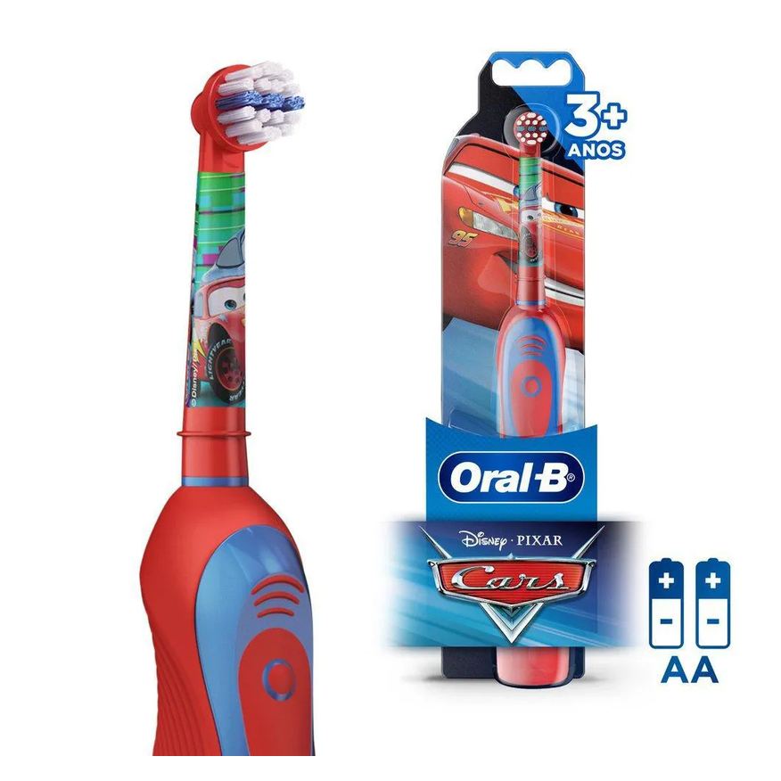 Oral-B Escova Elétrica Disney Pixar Cars + 2 Pilhas Aa