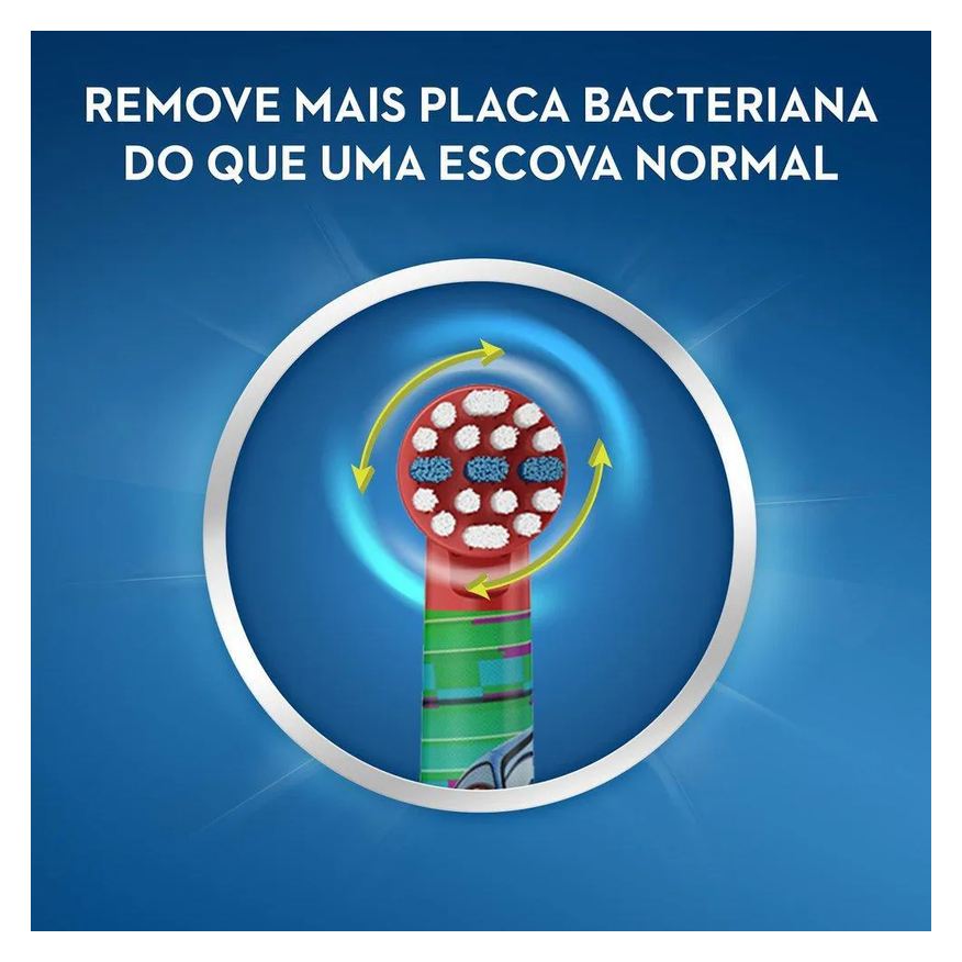 Oral-B Escova Elétrica Disney Pixar Cars + 2 Pilhas Aa