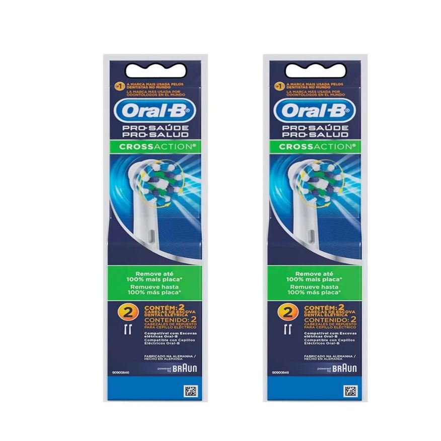 Oral-B Kit Refil Escova Elétrica Cross Action Leve 4 Pague 2