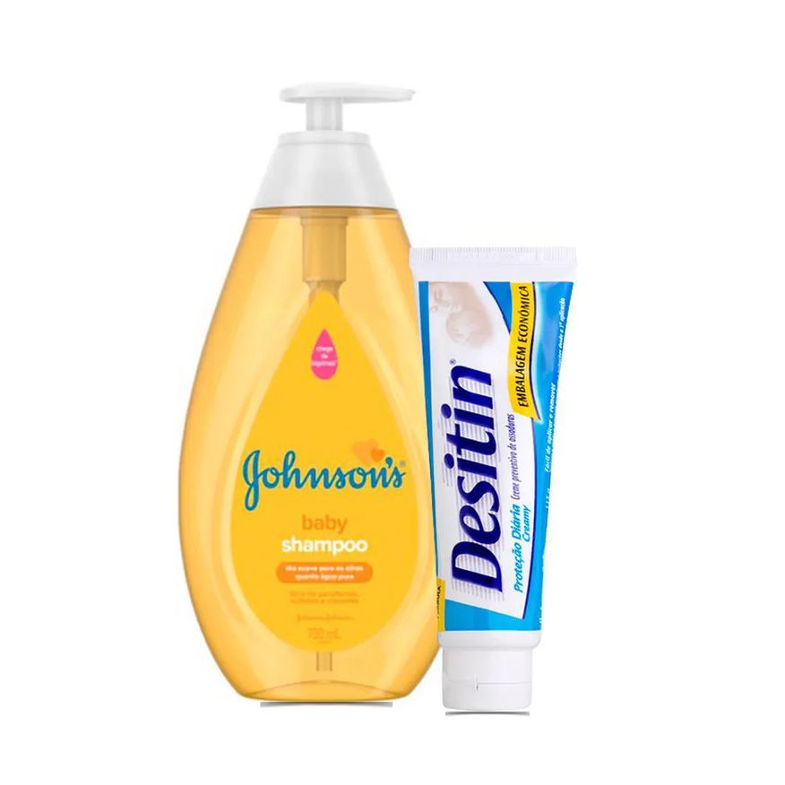 Johnson'S Baby Shampoo Regular Johnsons Baby 750ml + 1cremes Preventivos de Assadura Desitin 113g