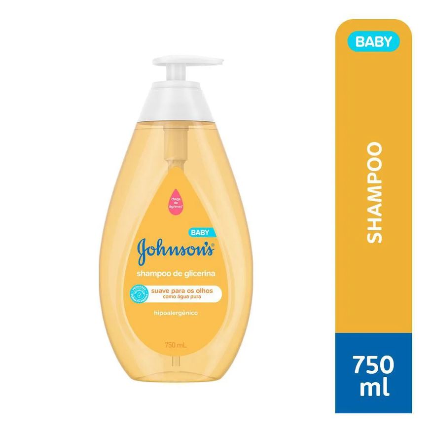 Johnson's Baby Shampoo Regular Hipoalergênico 750ml