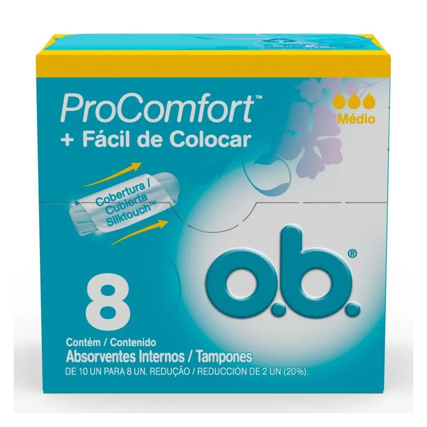 Sempre Livre Absorvente Interno Ob Procomfort Médio C/ 8 unidades