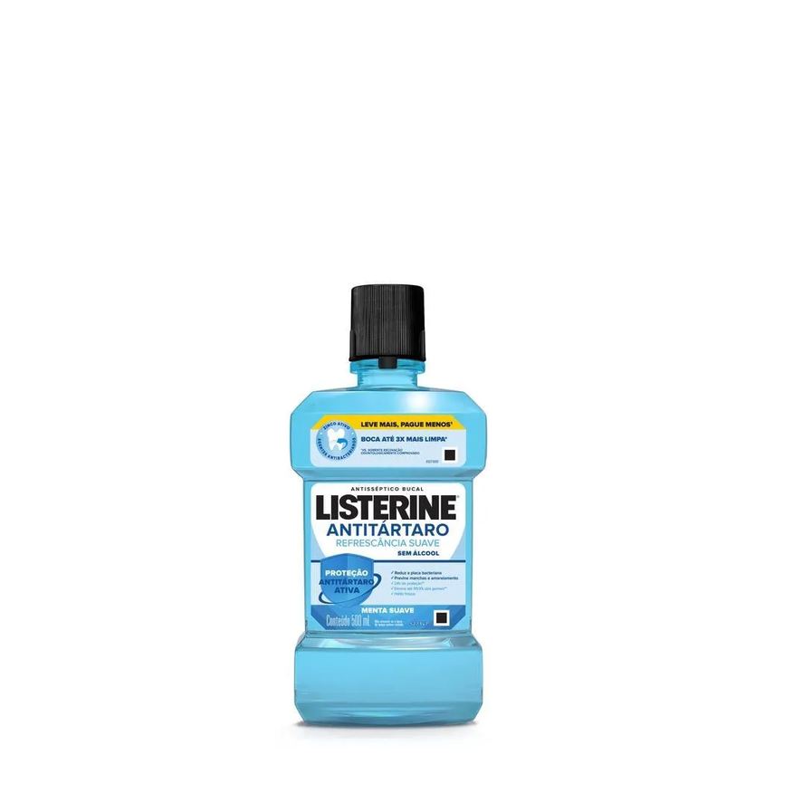 Listerine Enxaguante Bucal Sem Álcool Tartar Control 500ml