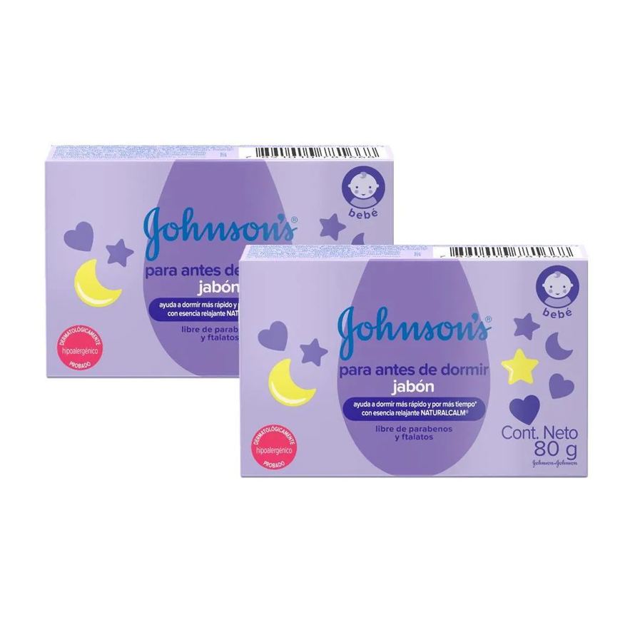 Johnson's Baby Kit com 2 Sabonetes Barra Hora do Sono 80g